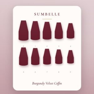 Burgundy Velvet Coffin