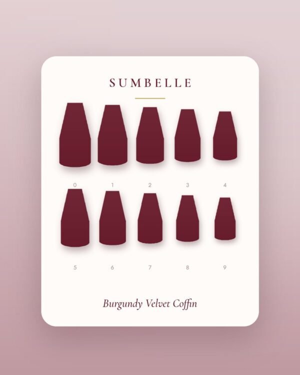 Burgundy Velvet Coffin
