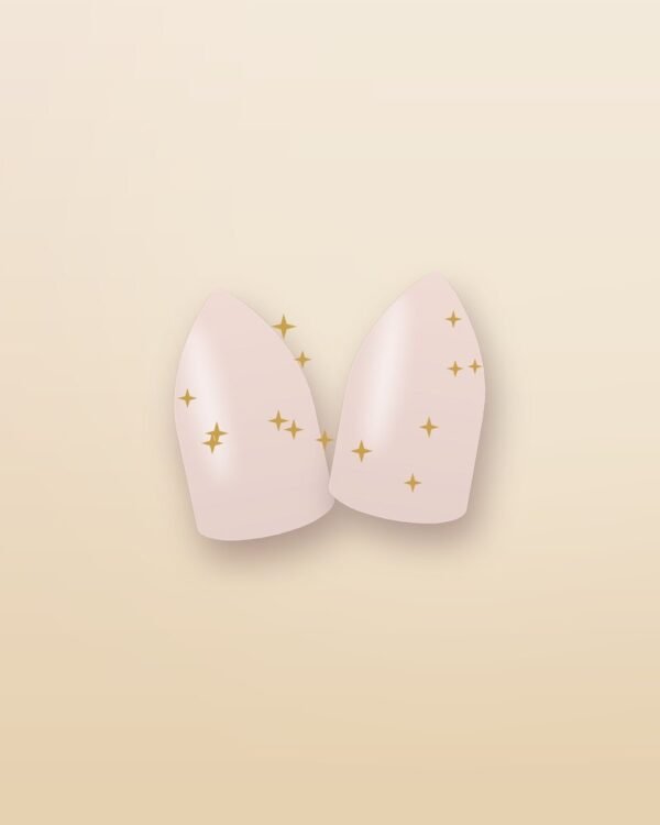 Gold Foil Nail Stickers — close up
