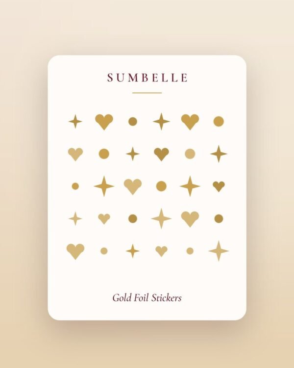 Gold Foil Nail Stickers