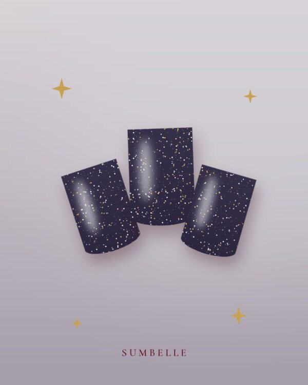 Midnight Sparkle Square — close up