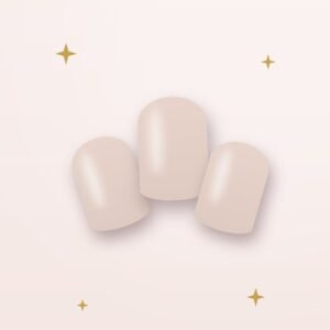 Milky Nude Oval — close up